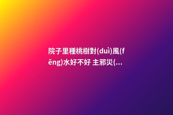 院子里種桃樹對(duì)風(fēng)水好不好 主邪災(zāi)多